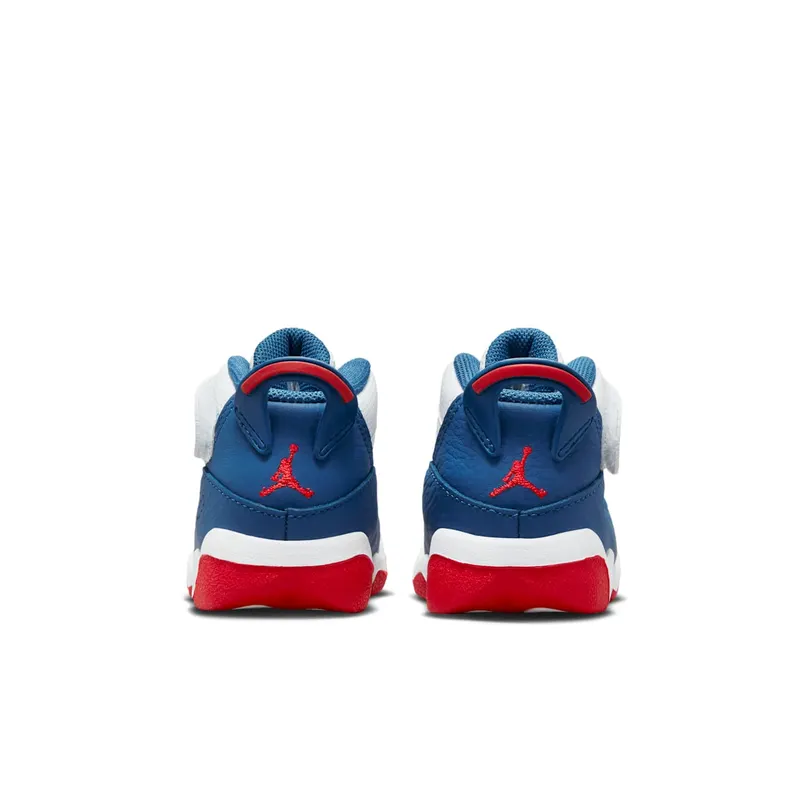 Jordan 6 Rings White University Red Light Steel Grey True Blue (323420-140)