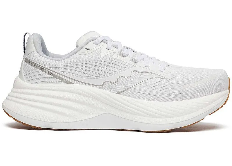 Saucony Hurricane 24 White Silver Gum (S20933-104)