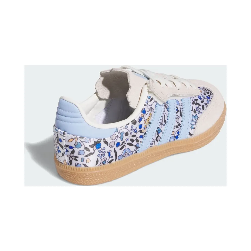 Adidas Samba OG x Liberty London Comfort Closure with Elastische Veters Kids Blue / Off White / Gum (JP8079)