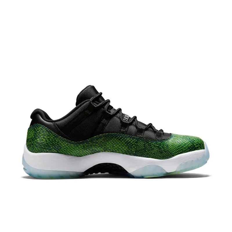 Air Jordan Nike AJ XI 11 Retro Low Green Snakeskin (528895-033)
