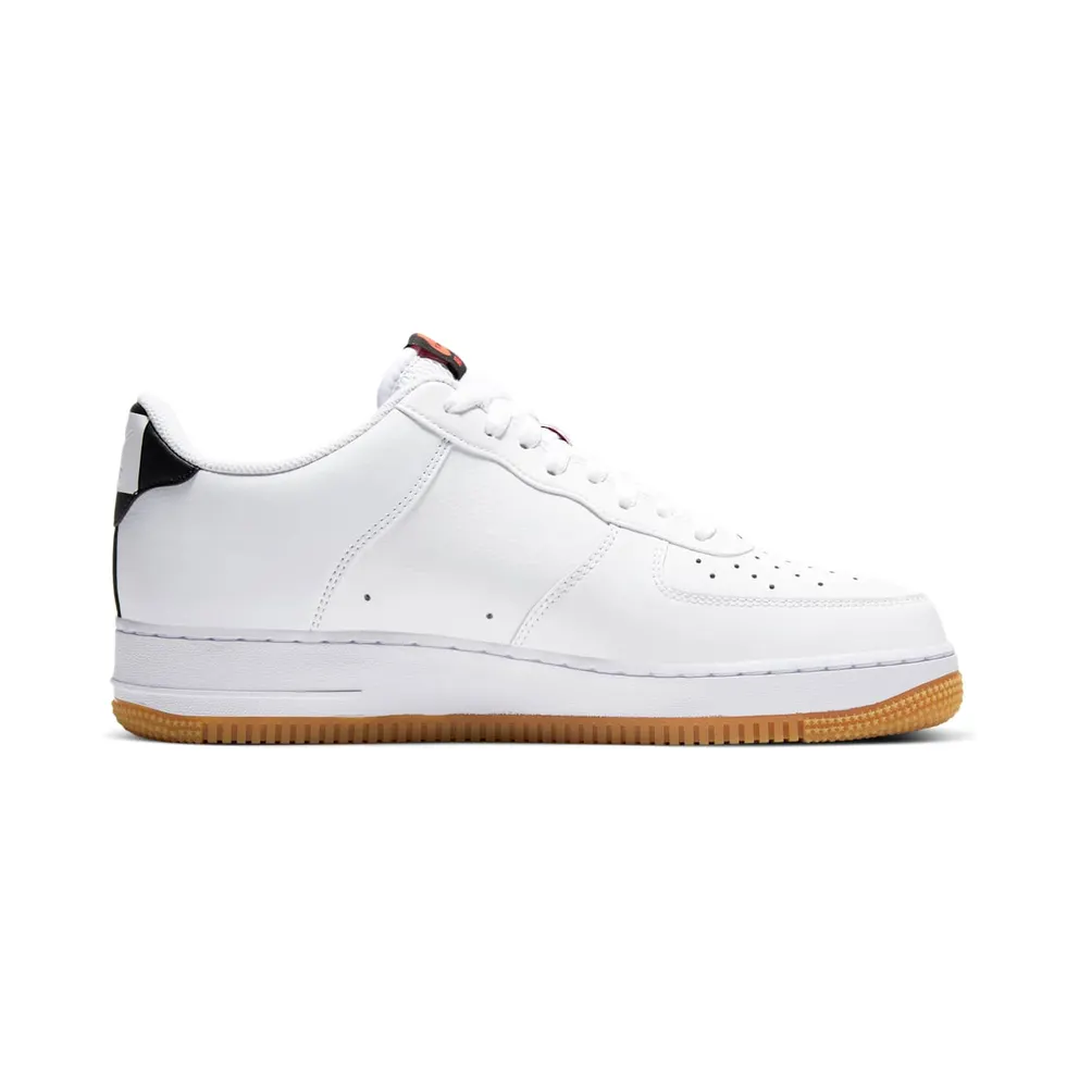 Nike Air Force 1 Low NBA White Crimson Gum White/Bright Crimson-Black-White (CT2298-101)