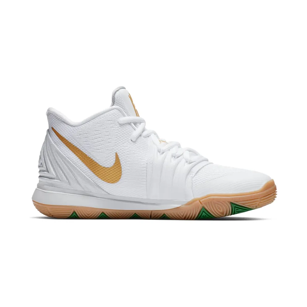 Nike Kyrie 5 Irish (GS) White/Metallic Gold-Pure Platinum (AQ2456-170)