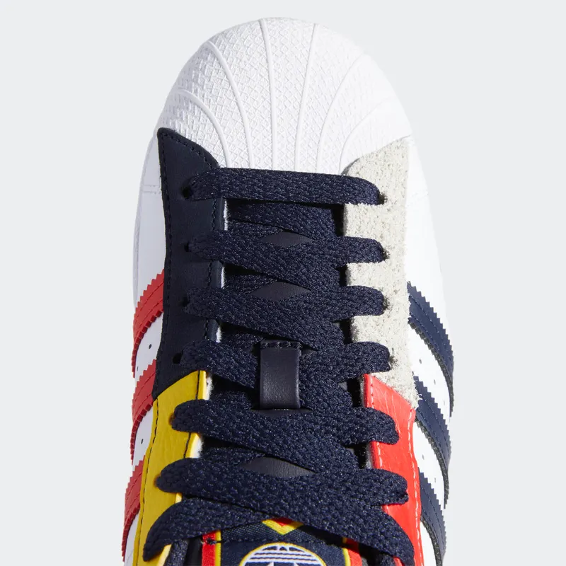 adidas Superstar Cloud White / Legend Ink / Red (H05250)