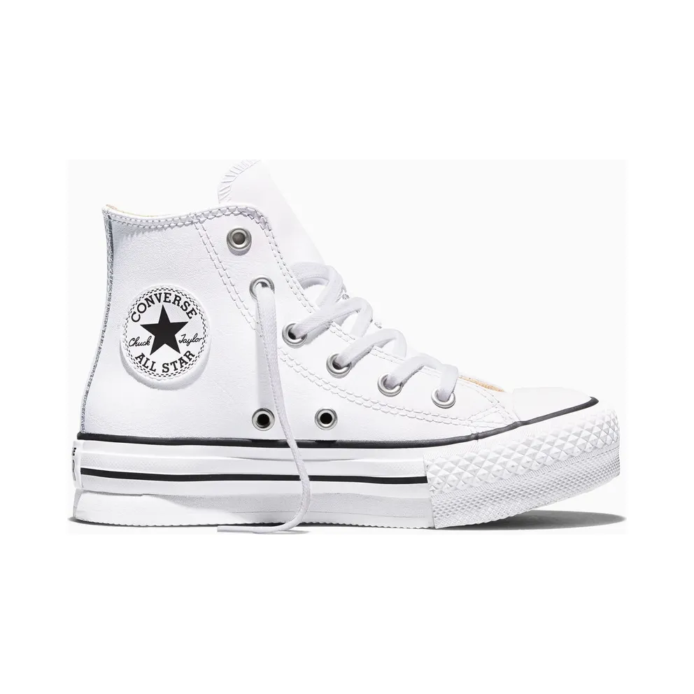 Converse Chuck Taylor All Star Lift Platform Leather White/natural Ivory/Black