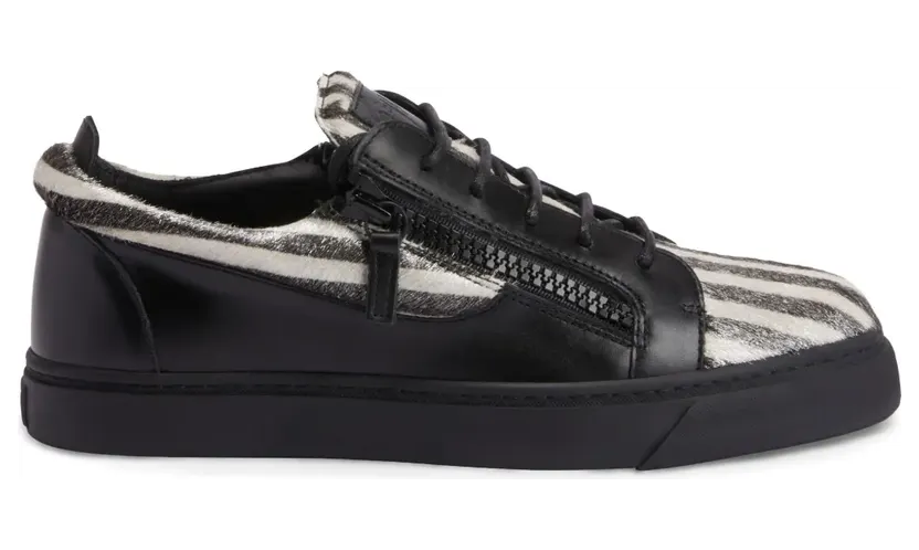 Giuseppe Zanotti Frankie Sneakers mit doppeltem Reißverschluss – Schwarz (RU00129K45)