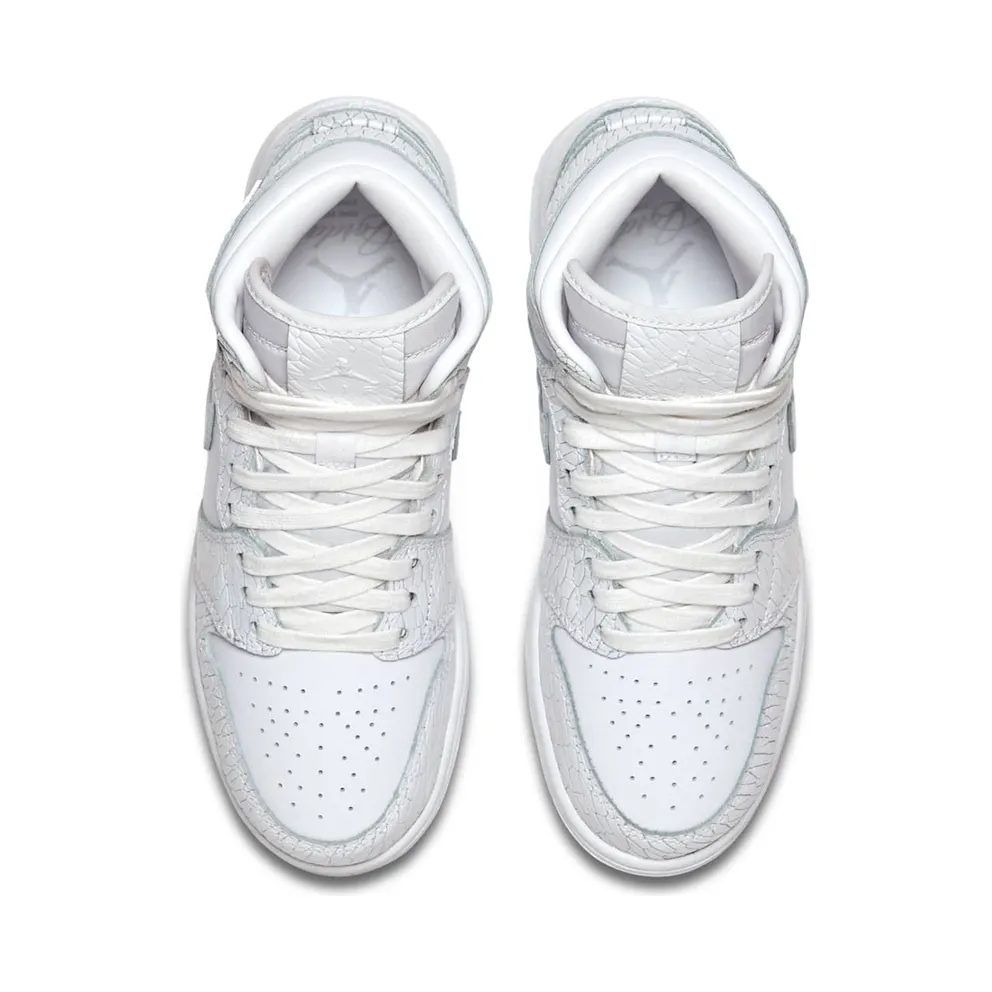 Jordan 1 Retro High Heiress Pure Platinum (GS) White/White-Pure Platinum (832596-100)
