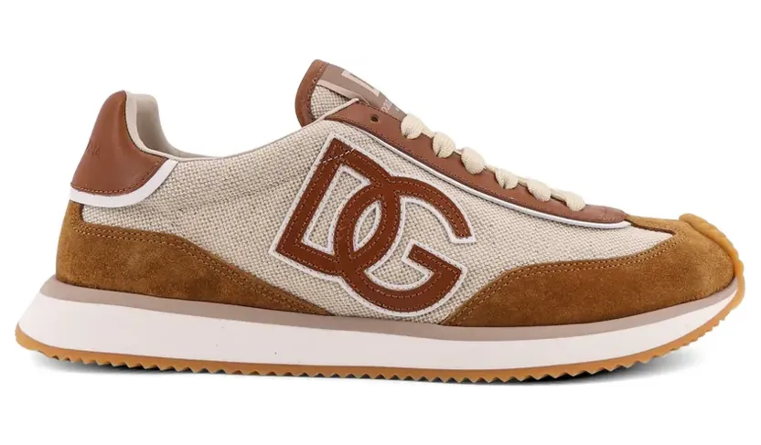 Dolce & Gabbana Sneakers met logodetails – Beige (CS2288A0127)
