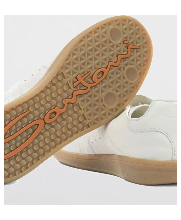 Santoni Oly Cube Leather Sneakers White (MBPL22072FARTFRII80) (3)