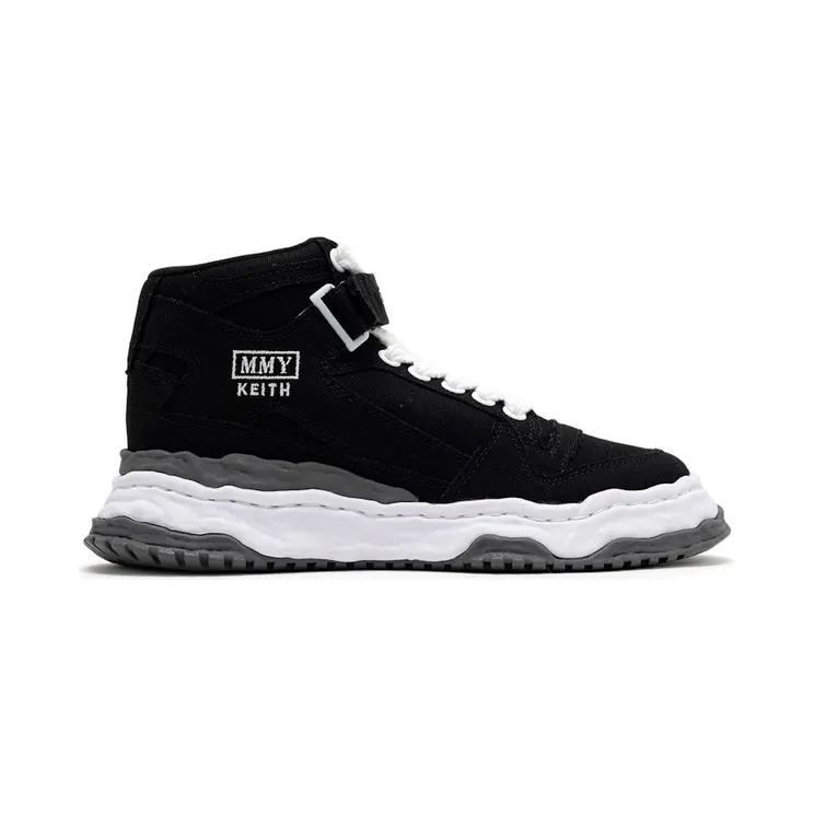 Maison Mihara Yasuhiro Keith OG Sole Canvas High Black White (A15FW739-BLK)