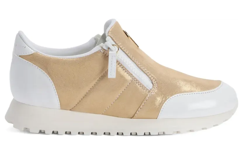 Giuseppe Zanotti Ilde Run Sneakers mit Reißverschluss – Gold (I160019K12)