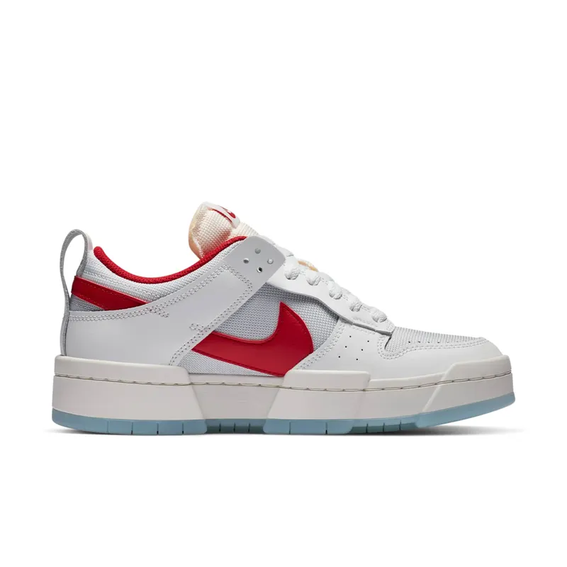 Nike Dunk Low Disrupt Gym Red (W) Summit White/Gym Red-Summit White (CK6654-101)