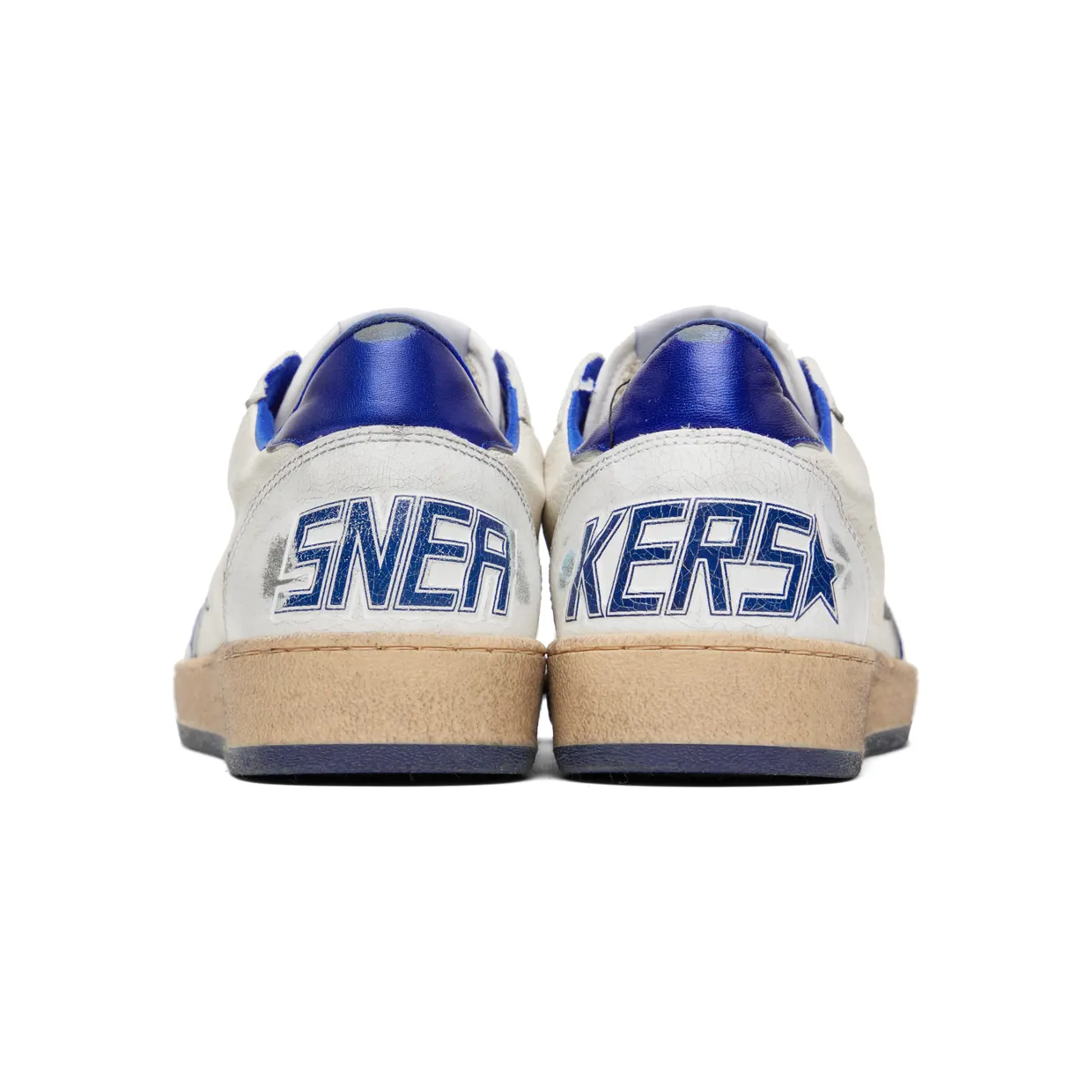 Golden Goose White & Blue Ball Star Sneakers (GMF00117.F002198.10327) (2)