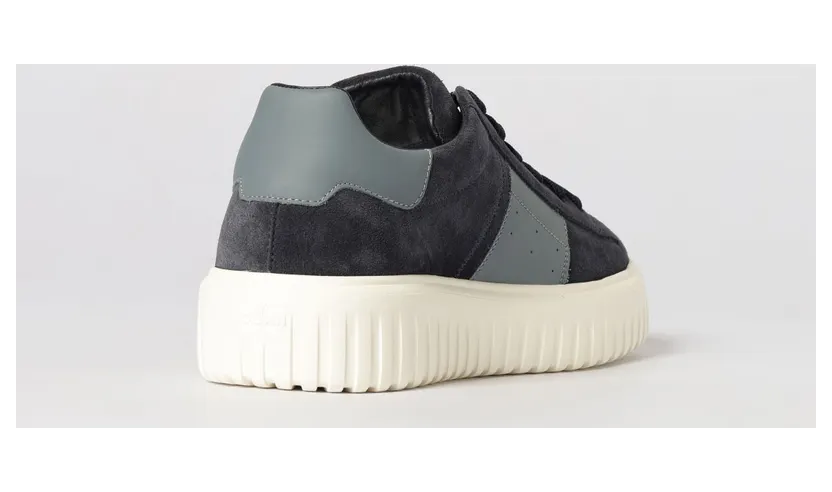 Hogan H-Stripes Suede Sneakers Blue (HXM6450FO7TUHO783O) (2)
