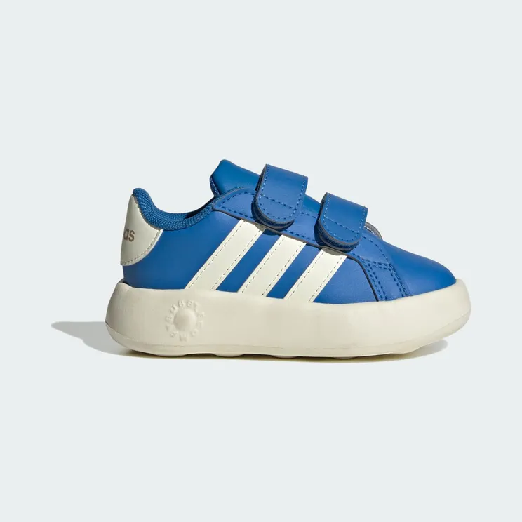 adidas Grand Court 2.0 Shoes Kids “Bright Royal / Ivory / Warm Sandstone” (JR5103)