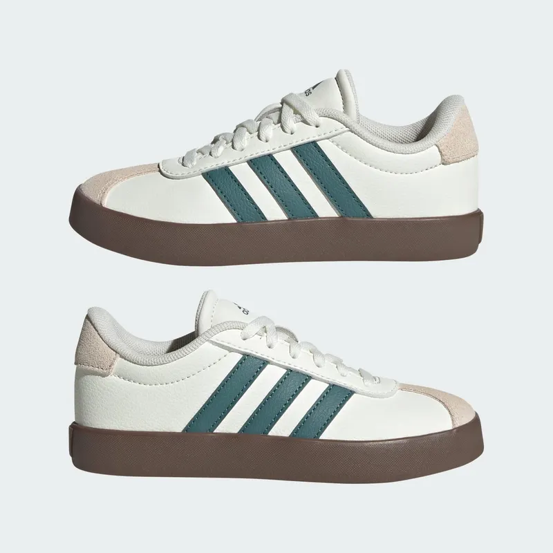 Adidas VL Court 3.0 Kids Off White / Preloved Teal / Wonder White (JR2219)