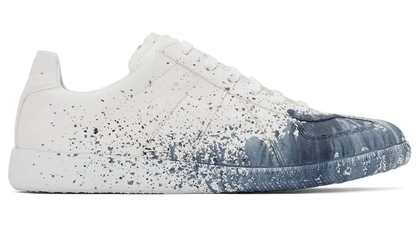Maison Margiela White Paint Drop Replica Sneakers (S37WS0568 P4406)