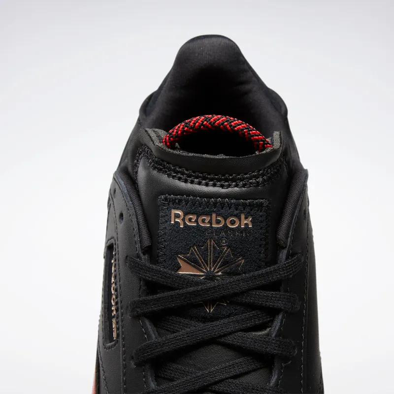 Reebok Cardi B Club C Shoes Core Black / Vector Red / Rose Gold