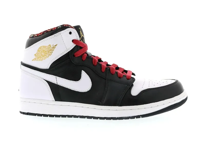 Jordan 1 Retro RTTG Vegas Black/Metallic Gold-Gym Red-White (539542-035)