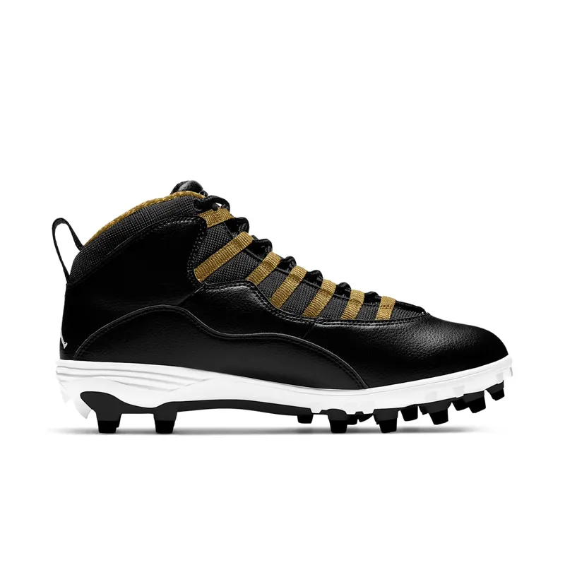 Jordan 10 TD Mid Black Metallic Gold Black/Black-Metallic Gold (CQ2073-007)
