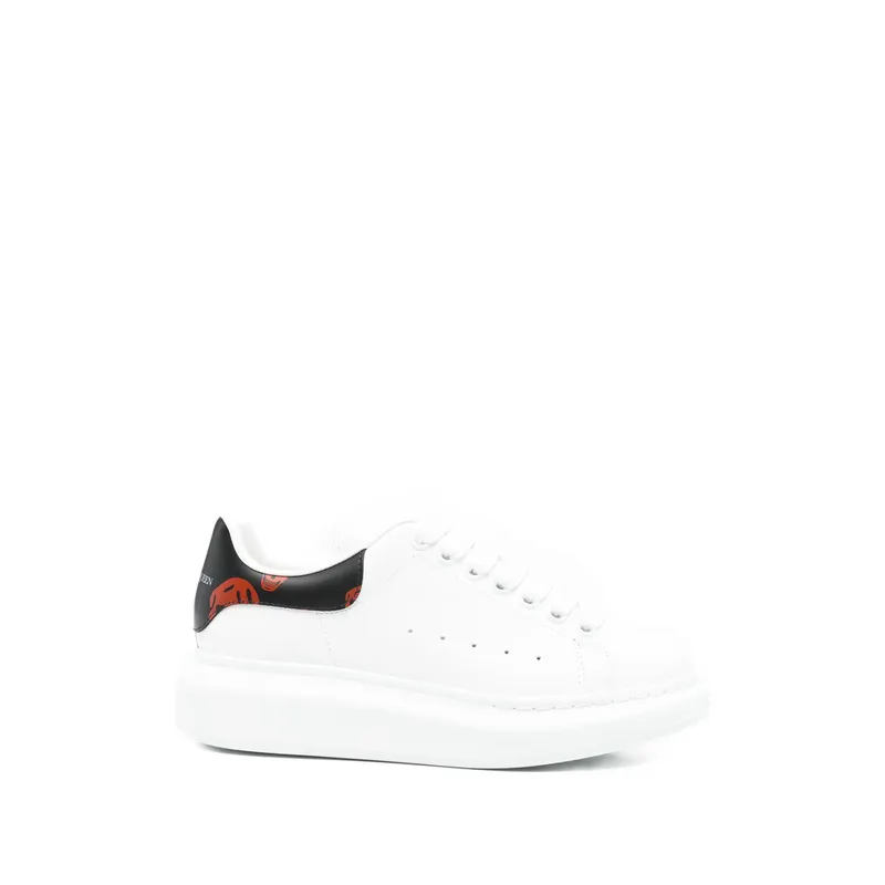Alexander Mcqueen Oversized Low-top Skull-details “White” (553770 WIAKB 9145)