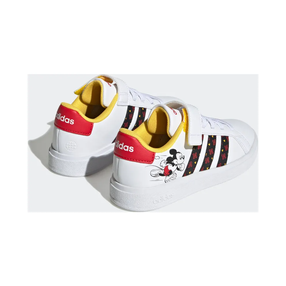 Adidas adidas x Disney Grand Court Mickey Lifestyle Court Hook-and-Loop Cloud White / Core Black / Better Scarlet (HP7760)