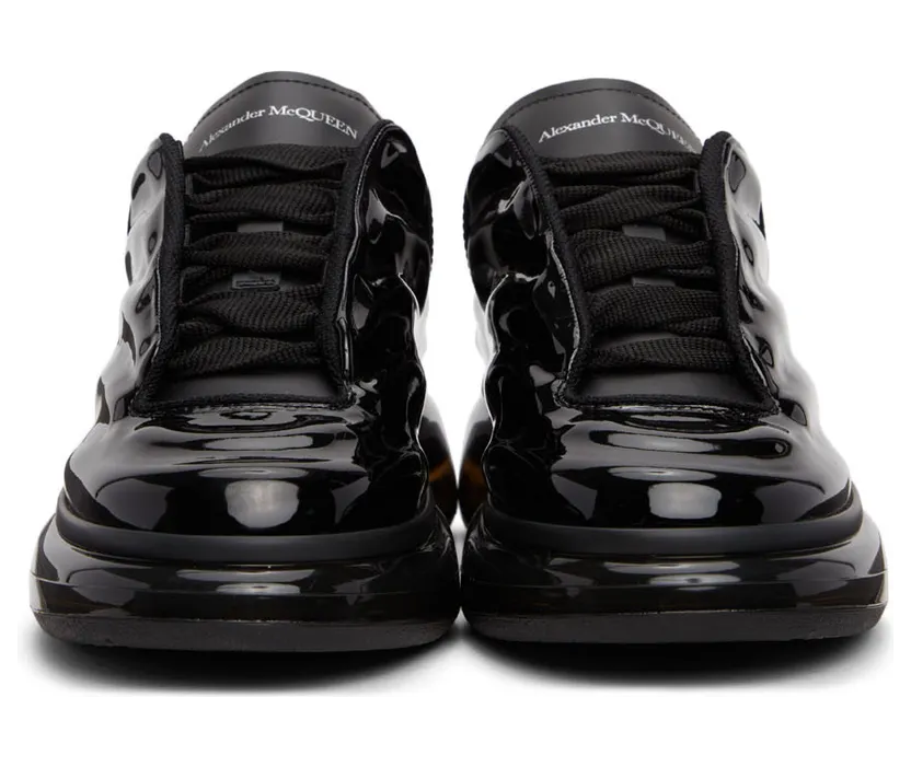 Alexander McQueen Blue & Black Oversized Sneakers (682398W4RY1) (2)
