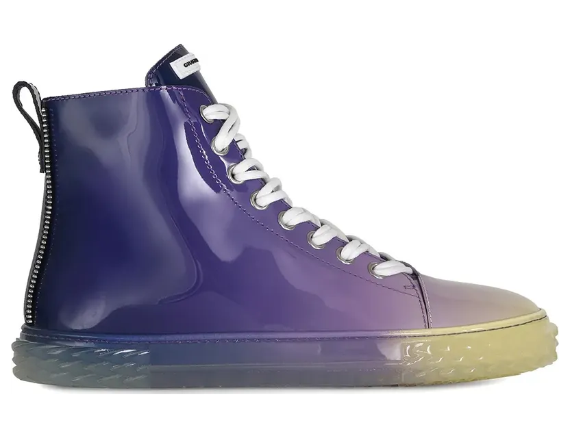 Giuseppe Zanotti Blabber glanzende high-top with kleurverloop – Purple (RM10013001)