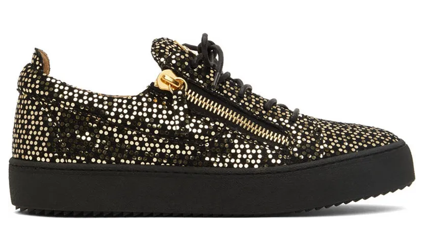 Giuseppe Zanotti Black & Gold Frankie (RU20009-92930)