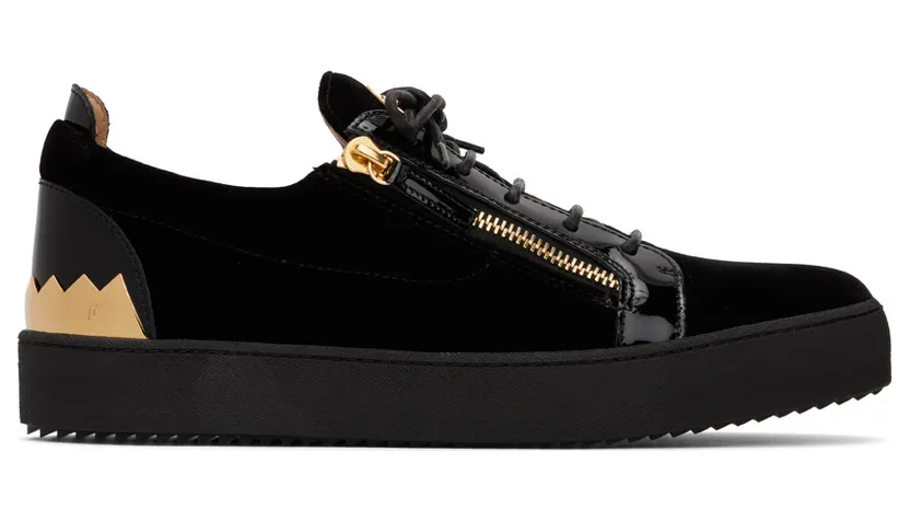 Giuseppe Zanotti Black & Gold Frankie Shark (RU20045)