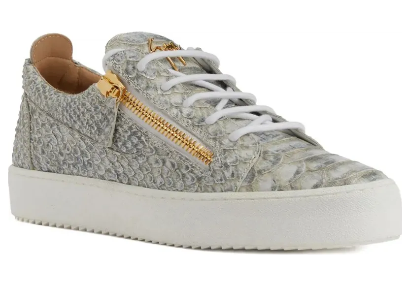 Giuseppe Zanotti Frankie with slangenleer-effect – Grey (RM50021006)