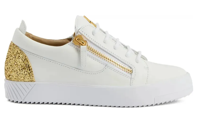 Giuseppe Zanotti Gail with glittervlak and rits – White (RW50018H03)