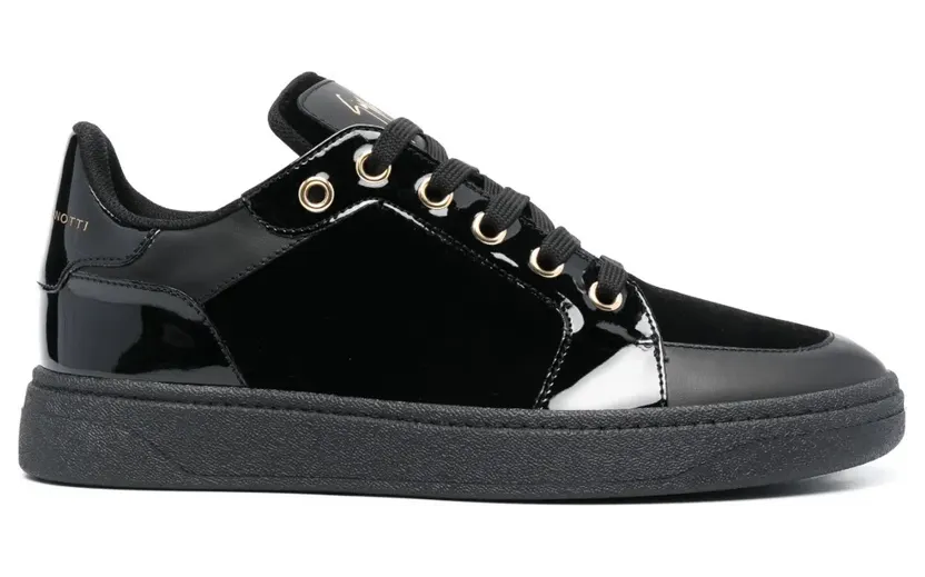 Giuseppe Zanotti GZ94 fluwelen low-top – Black (RU30052002)