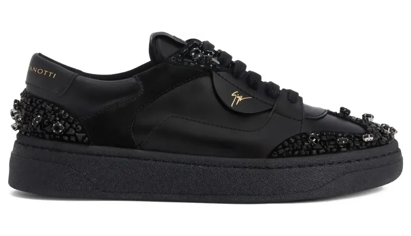 Giuseppe Zanotti GZ94 with Embroidered stras – Black (RW50028001)
