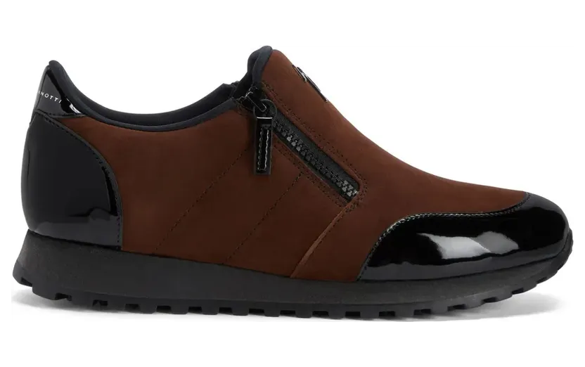 Giuseppe Zanotti Ilde Run mit doppeltem Reißverschluss – Brown (IU10058K03)