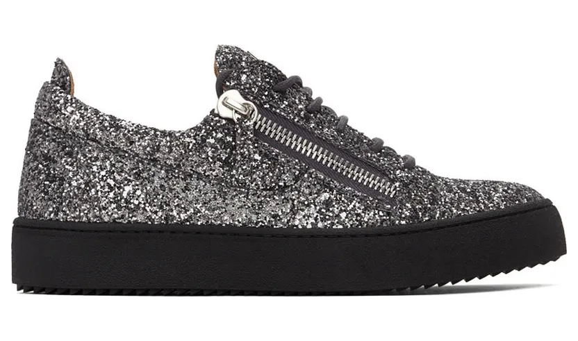 Giuseppe Zanotti Silver Glitter May London Sneaker (RU00007-85956)