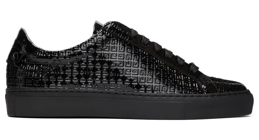Givenchy Black 4G Patent Leather Urban Street Low (BE0003E17W)
