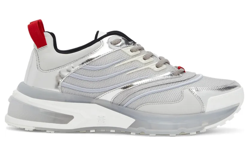 Givenchy Grey & Silver Giv 1 Sneakers (BH004WH0WZ)