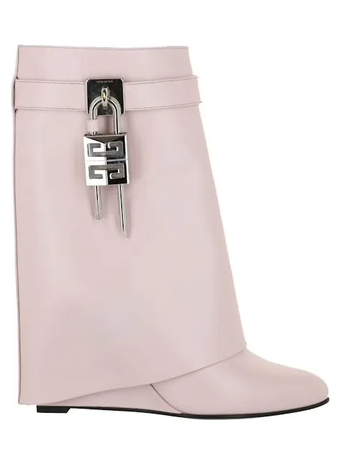 Givenchy Shark Lock Ankle Boots Light Pink (BE603K-E0YP-681)