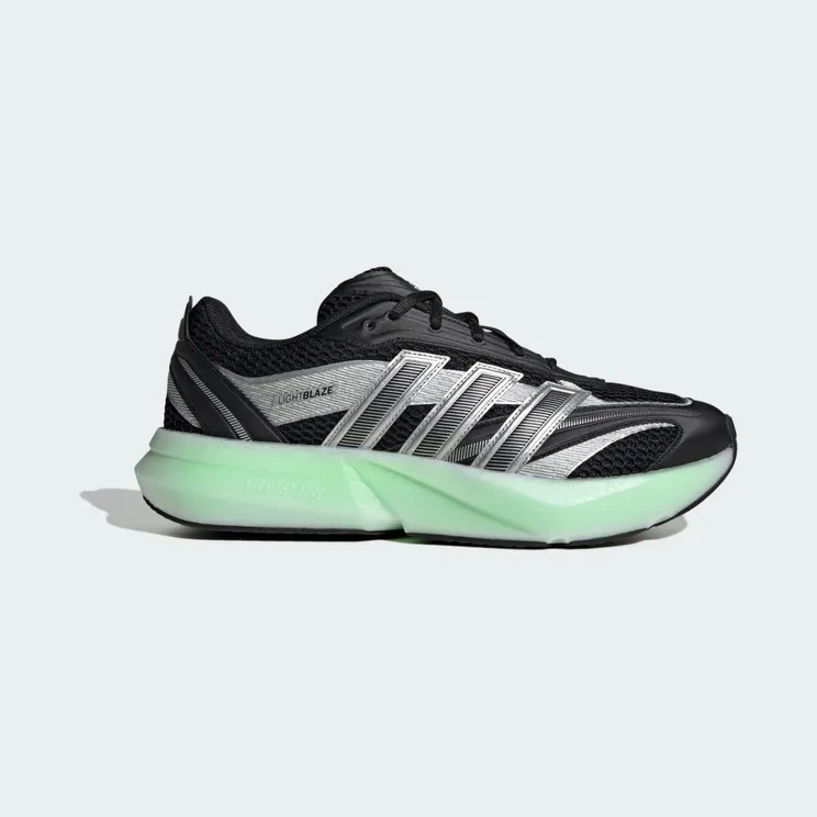 adidas Lightblaze Glow Core Black Silver Metallic Lime Burst (JP6321)