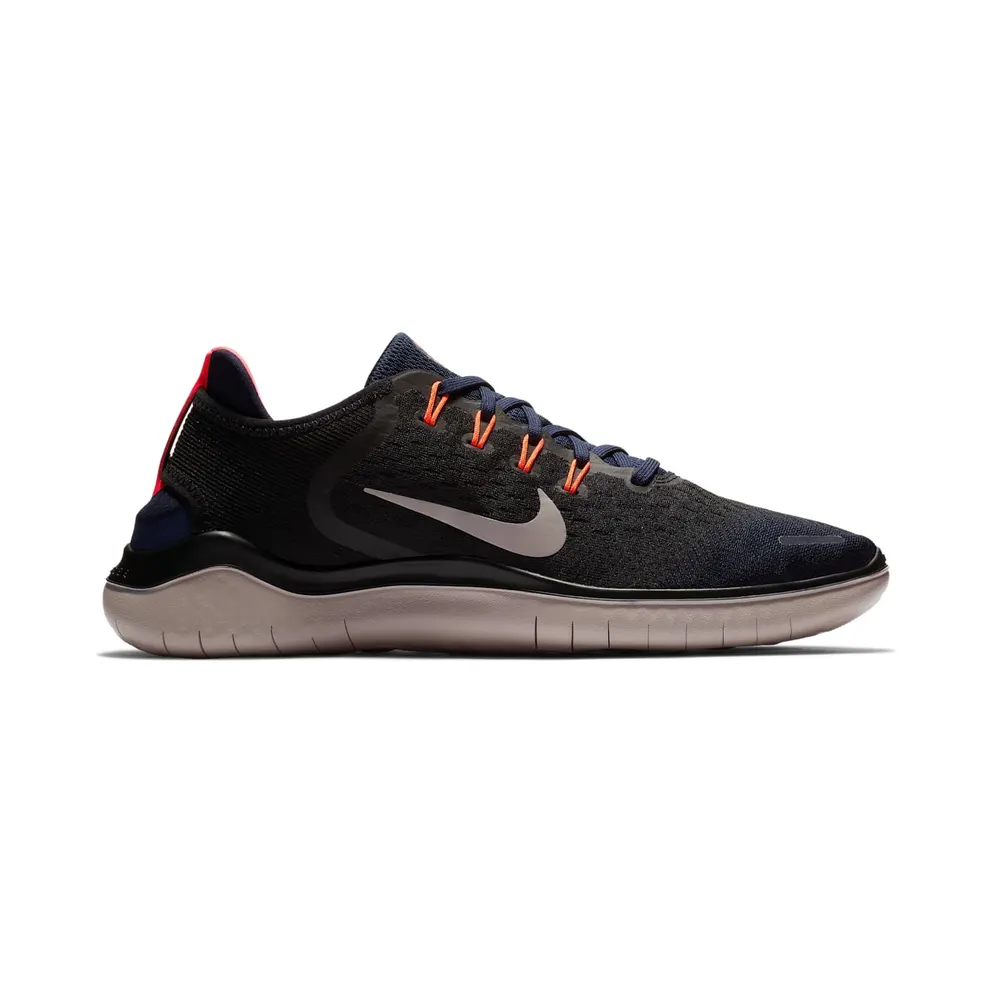 Nike Free RN 2018 “Black / Blackened Blue / Flash Crimson / Moon Particle” (942836-010)
