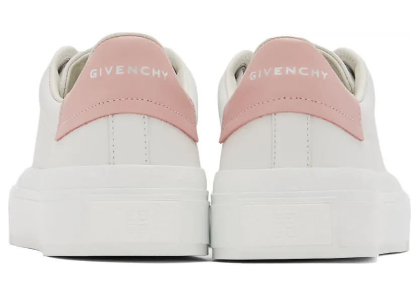 Givenchy White & Pink City Sneakers (BE0027E19U149) (4)