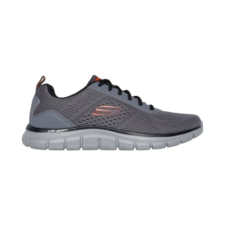 Skechers Track – Leshur Houtskool/Oranje