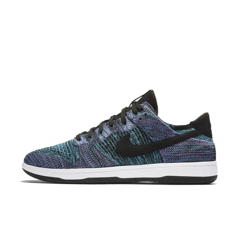 Nike Dunk Flyknit Chlorine Blue Black/Bright Violet-White-Chlorine Blue (917746-005)