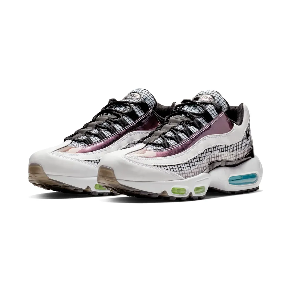Nike Air Max 95 LV8 White White/Black-Blue Gaze-Lime Blast (AO2450-100)