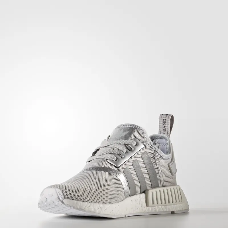 adidas NMD R1 Silver Metal (W) Silver/White (S76004)
