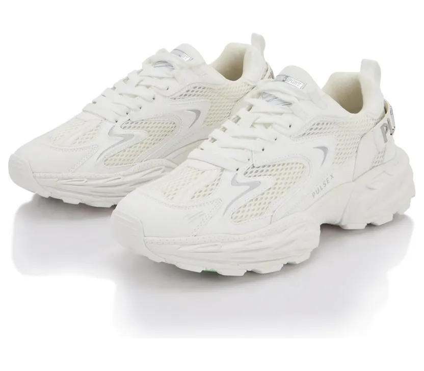 Plein Sport Pulse X Mesh and Leather Sneakers White (SAFSUSC0931STE003N01) (4)