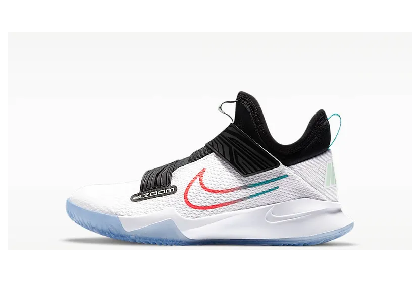Nike Zoom Flight GS Ombre Swoosh “White / Hyper Jade / Black / Flash Crimson” (CK0787-101)