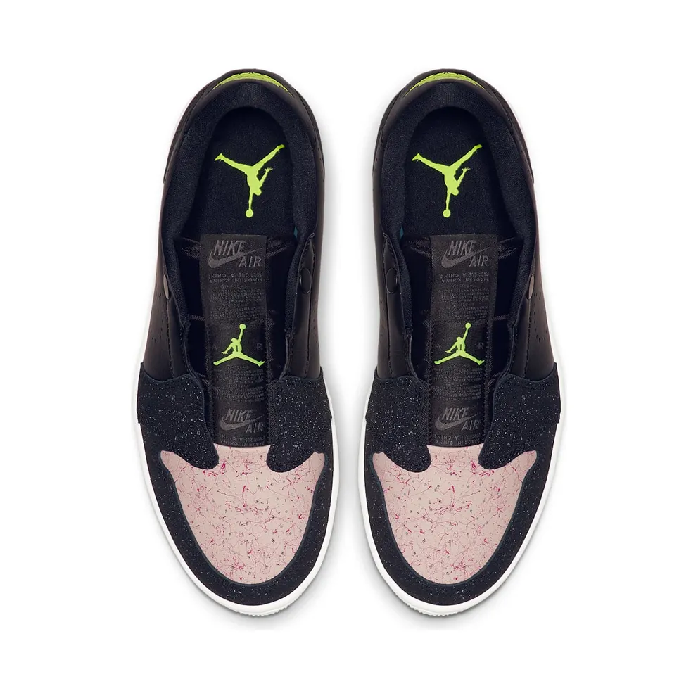 Jordan 1 Retro Low Slip Black Silt Red (W) Black/Volt-Phantom-Silt Red-Rush Maroon (AV3918-002)