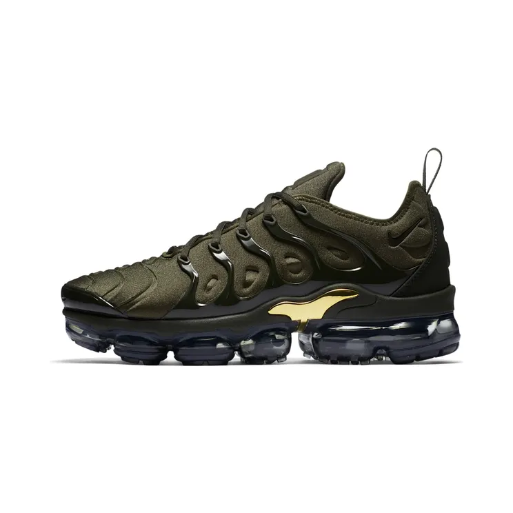 Nike Air VaporMax Plus “Cargo Khaki / Clay Green / Metallic Gold / Sequoia” (924453-300)