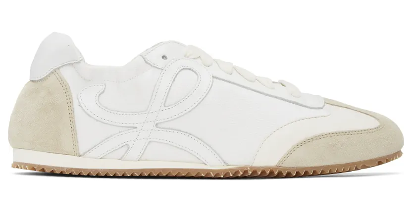 Loewe Off-White & White Ballet Runner Sneakers (L814282X08)